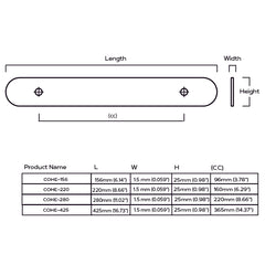 ALVA Tubular D Bar Handle - Brass