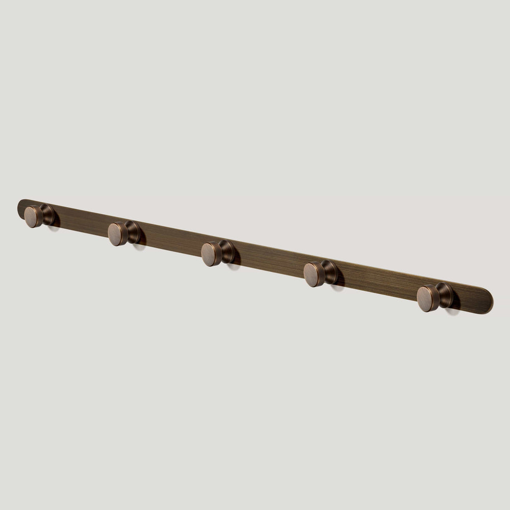 FELIX Metal Wall Mounted Coat Rack - Antique Brass