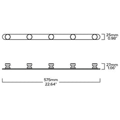 Plank Hardware Accessories FELIX Hook Backplate Set - Brass