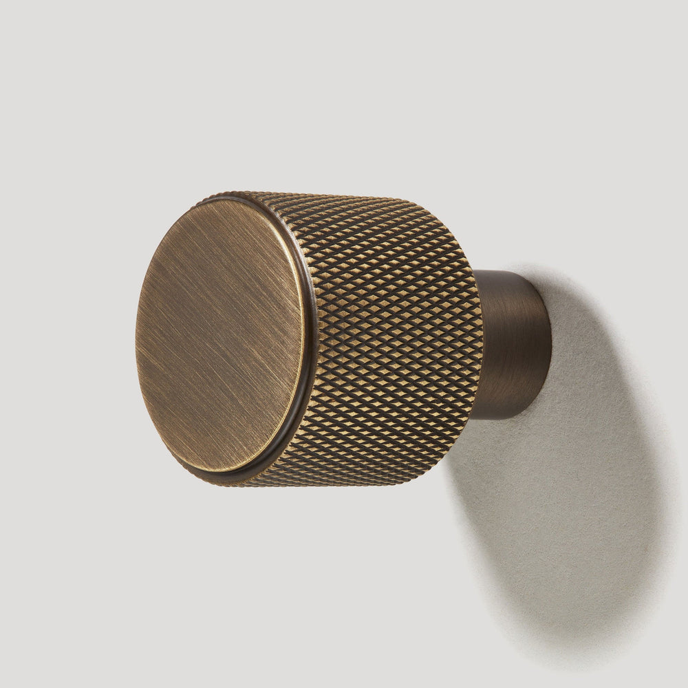 REVILL Knurled Button Hook - Antique Brass