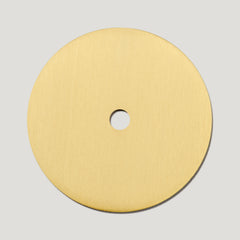 Plank Hardware Cabinetry ADA Round Knob Backplate - Brass