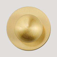 Plank Hardware Cabinetry ADA Round Knob Backplate - Brass