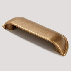 Plank Hardware Cabinetry ALBANY Cup Pull - Aged Brass