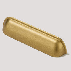 Plank Hardware Cabinetry ALBANY Cup Pull - Aged Brass