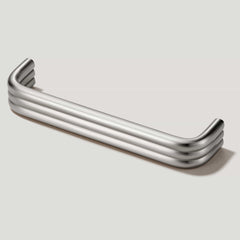 Plank Hardware Cabinetry 136mm (128mm CC) ALVA Tubular D Bar Handle - Satin Nickel