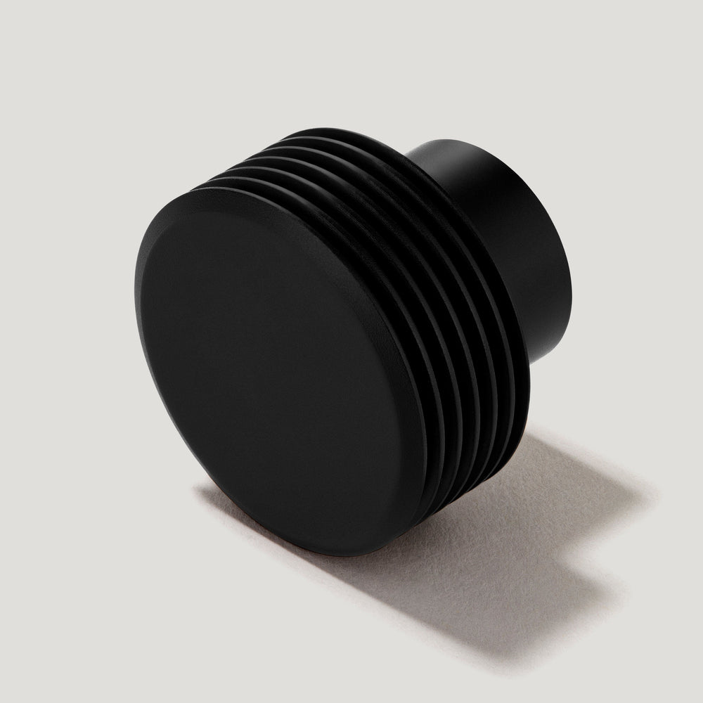 BEZEL Grooved Knob - Black