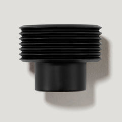 Plank Hardware Cabinetry BEZEL Grooved Knob - Black