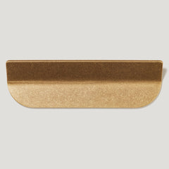 Plank Hardware Cabinetry 160mm (128mm CC) FOLD Long D Shape Front Mounted Handle - Aged Brass