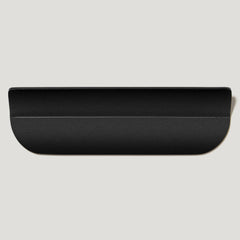 Plank Hardware Cabinetry 160mm (128mm CC) FOLD Long D Shape Front Mounted Handle - Black