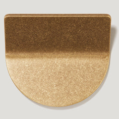 Plank Hardware Cabinetry 70mm (32mm CC) FOLD Short D Shape Front Mounted Handle - Aged Brass