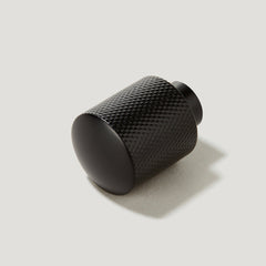 Plank Hardware Cabinetry FRANKLIN Knurled Button Knob - Black