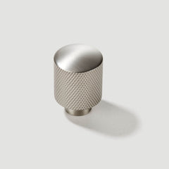 Plank Hardware Cabinetry FRANKLIN Knurled Button Knob - Stainless Steel