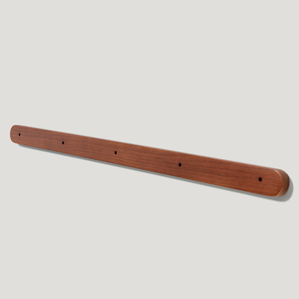 GRADY Wooden Hook Backplate - Dark Stain Oak