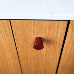 Plank Hardware Cabinetry HUBBLE Tapered Knob - Burgundy