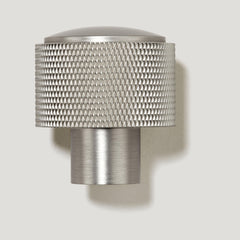 Plank Hardware Cabinetry HUMBOLDT Knurled Button Knob - Stainless Steel