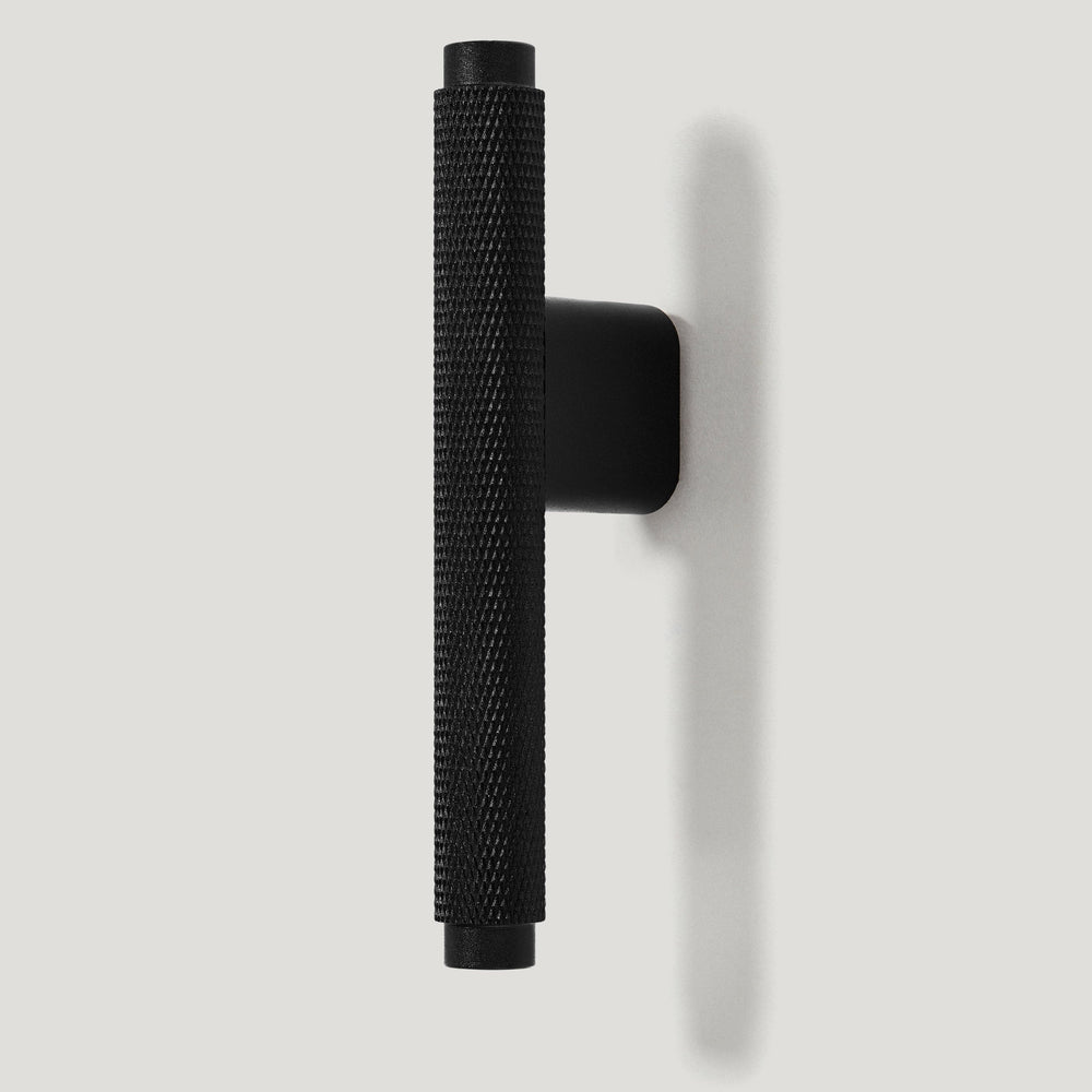 KEPLER Knurled L-Bar Handle - Black