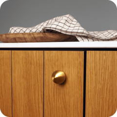 Plank Hardware Cabinetry KOJI Round Knob - Brass