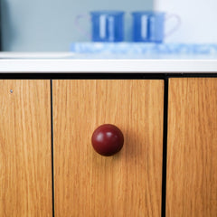 Plank Hardware Cabinetry KOJI Round Knob - Burgundy