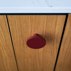 Plank Hardware Cabinetry LOVELL Circular Knob - Burgundy