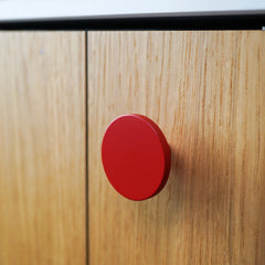 Plank Hardware Cabinetry LOVELL Circular Knob - Red