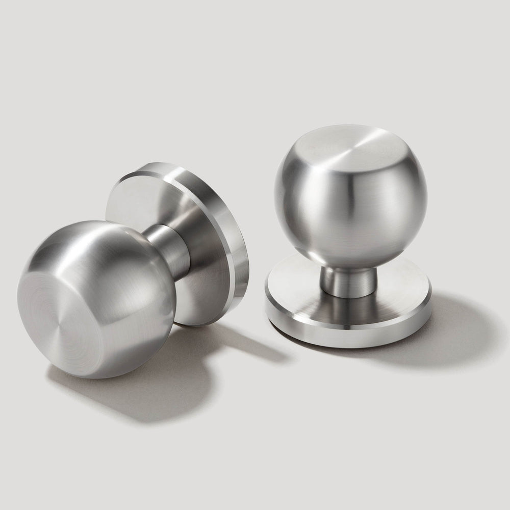 PLANE Mortice Door Knob - Stainless Steel