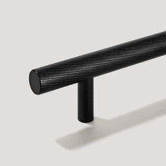 Plank Hardware Cabinetry SEARLE Swirled T-Bar Handle - Black