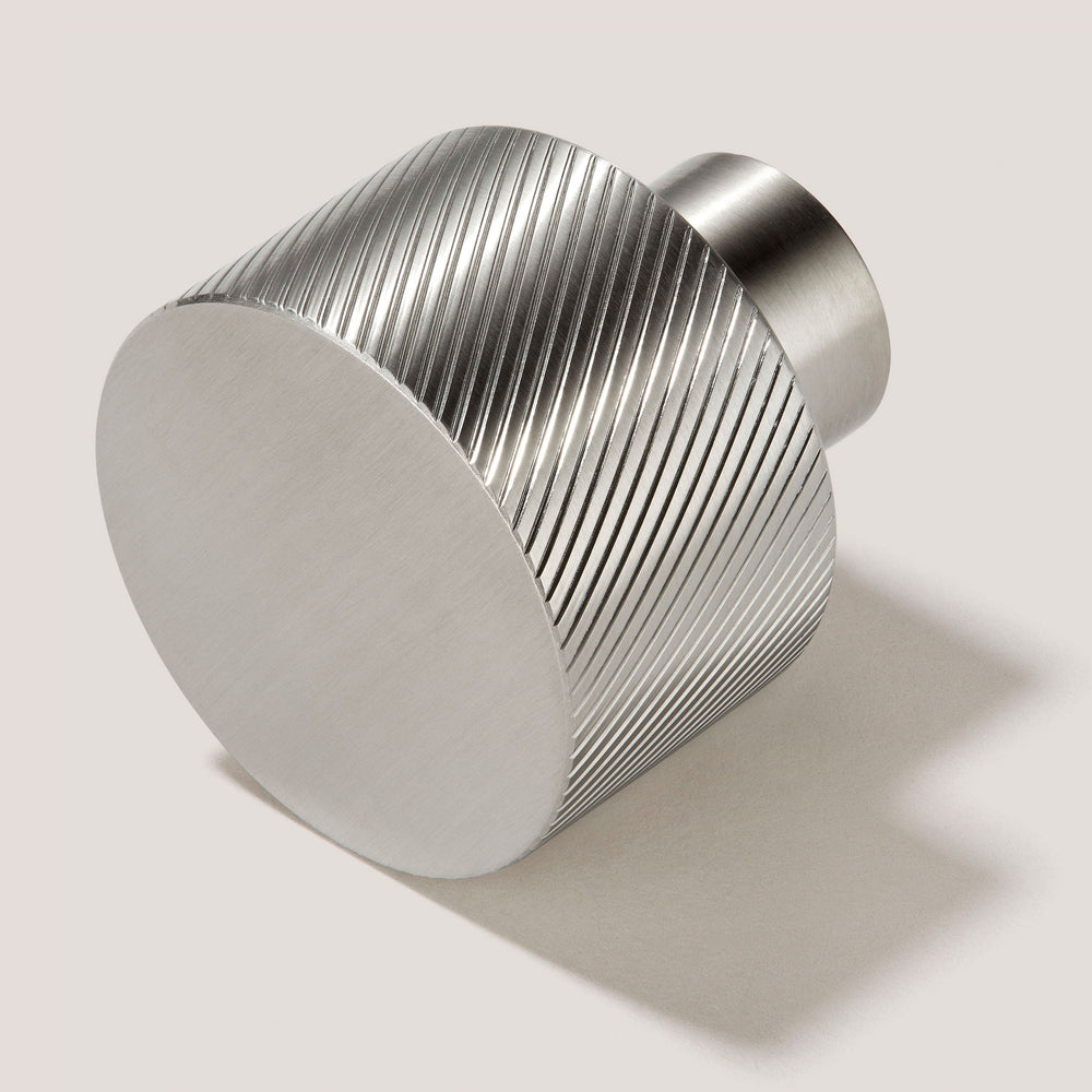 SWIFT Swirled Knob - Stainless Steel