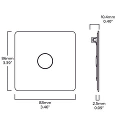 Plank Hardware Electric 1G Switch Plate - Antique Brass