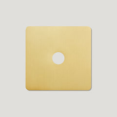 Plank Hardware Electric 1G Switch Plate - Brass