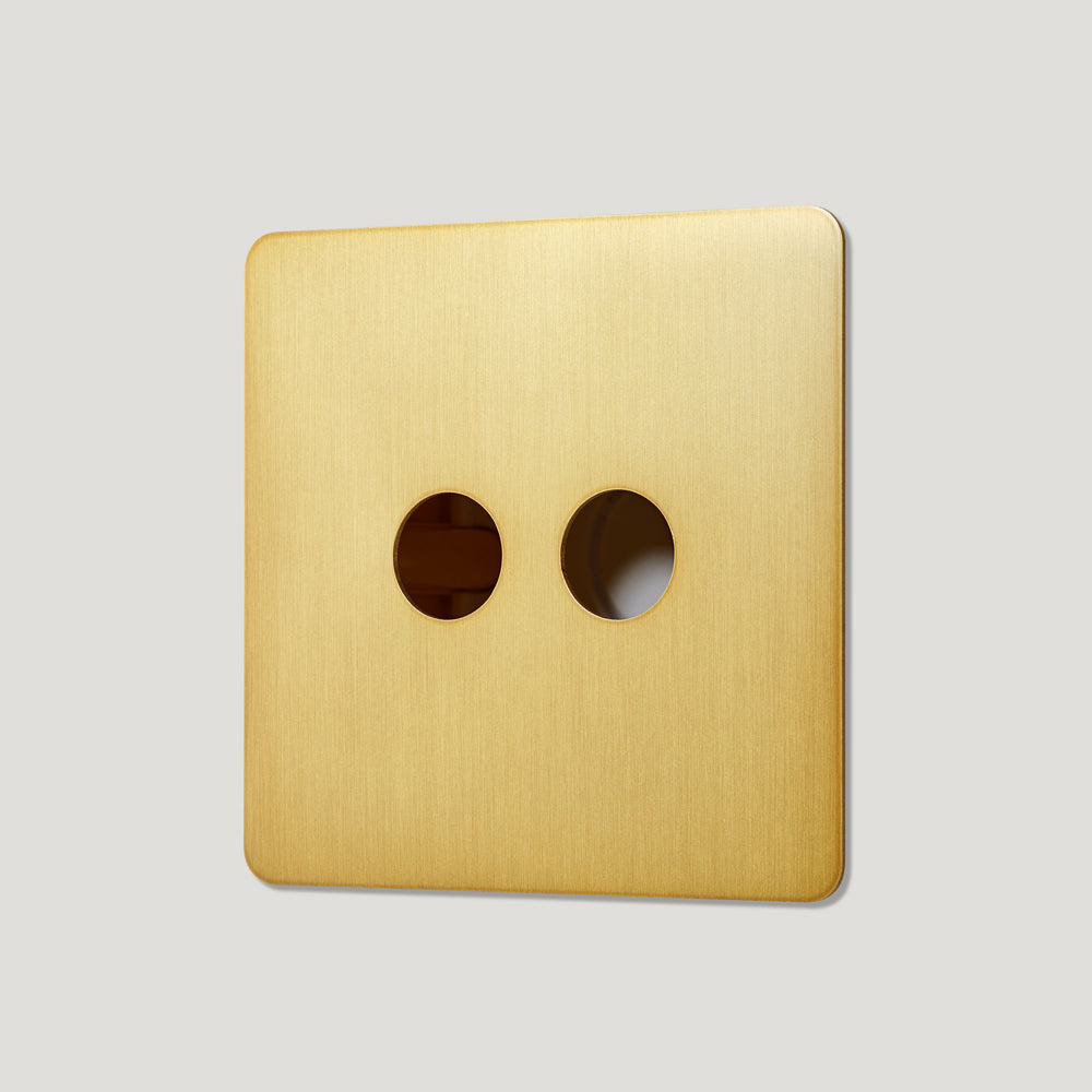 2G Toggle / Mixed Plate - Brass