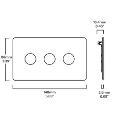 Plank Hardware Electric 3G Switch Plate - Antique Brass