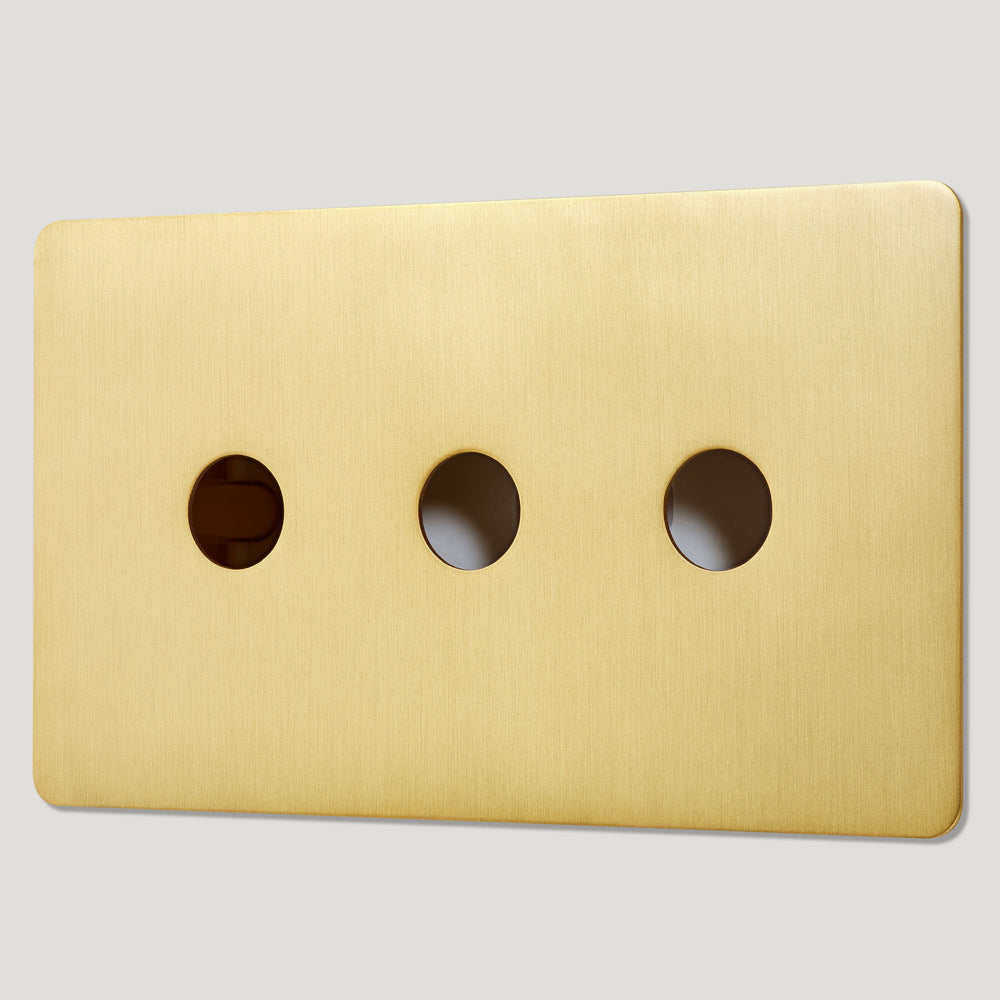 3G Light Switch Plate - Brass