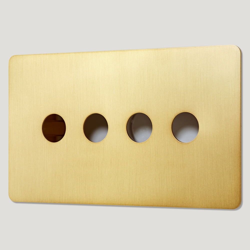 4G Light Switch Plate - Brass