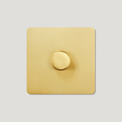 Plank Hardware Electric ALVA 1G Dimmer Switch - Brass