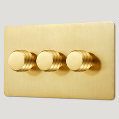 Plank Hardware Electric ALVA 3G Dimmer Switch - Brass