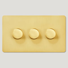 Plank Hardware Electric ALVA 3G Dimmer Switch - Brass