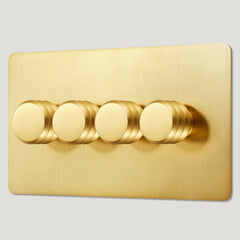 Plank Hardware Electric ALVA 4G Dimmer Switch - Brass