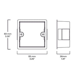 Plank Hardware Electric BETTY 1G Plastic Back box