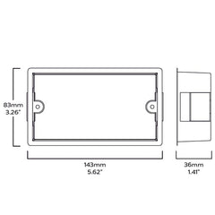 Plank Hardware Electric BETTY 2G Plastic Back box