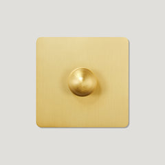 Plank Hardware Electric BOBBIN 1G Dimmer Switch - Brass