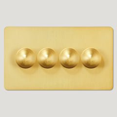 Plank Hardware Electric BOBBIN 4G Dimmer Switch - Brass