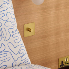 Plank Hardware Electric MAXWELL 2G Smooth Dimmer - Brass