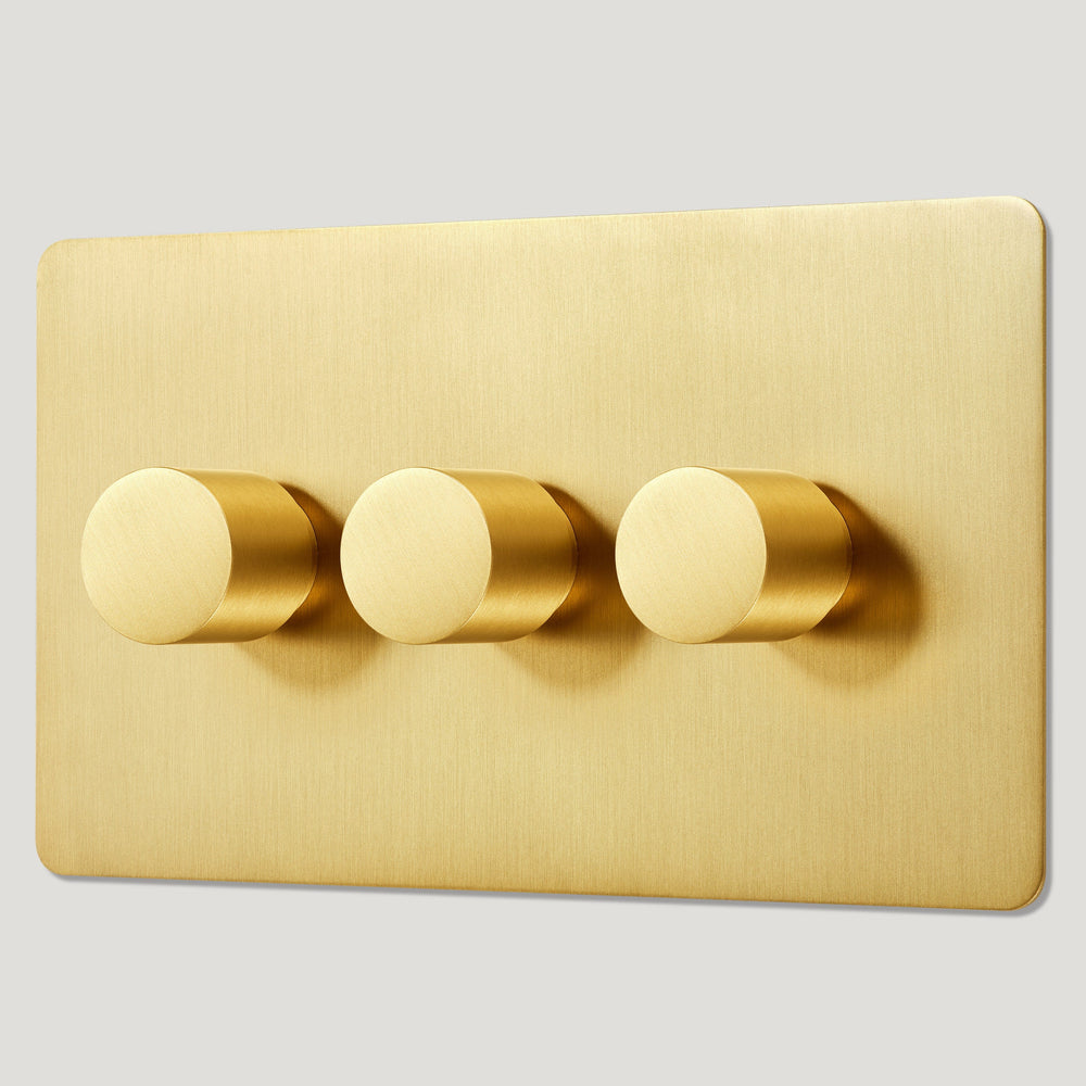 MAXWELL 3G Smooth Dimmer Light Switch - Brass