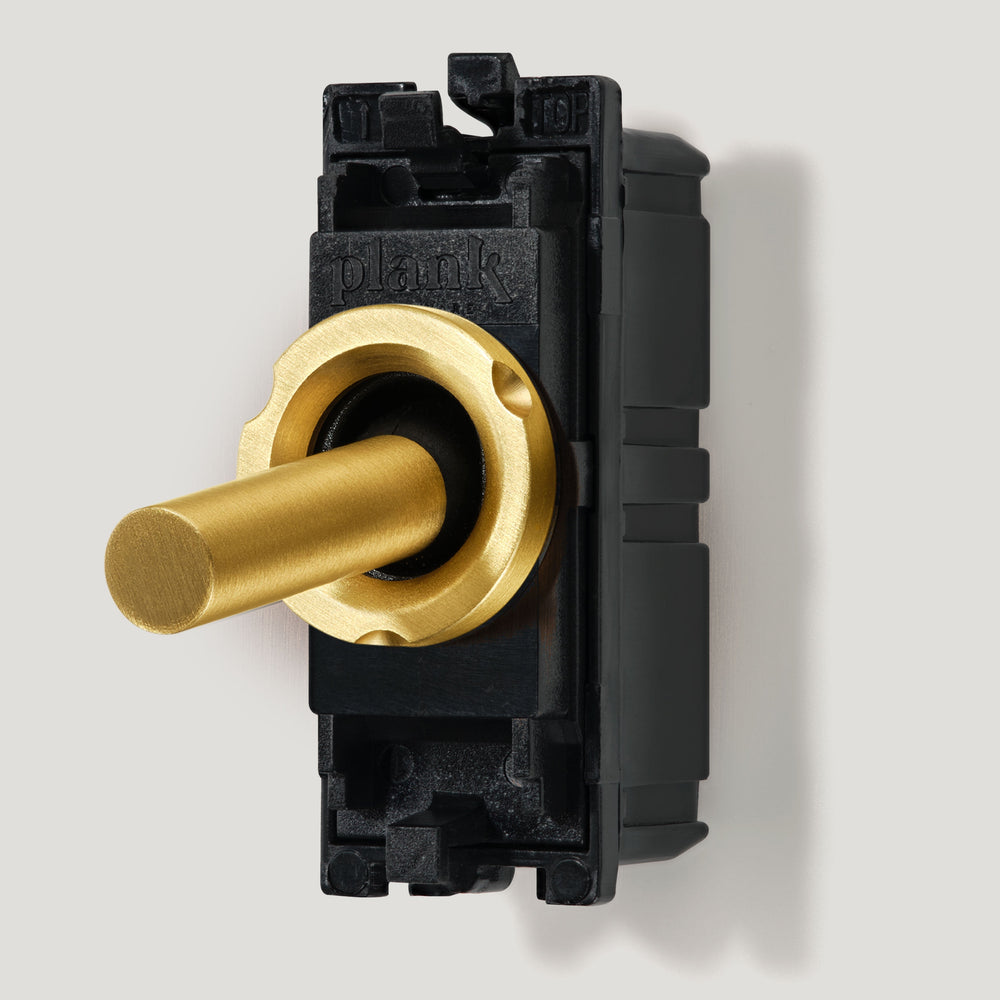 MAXWELL Smooth Two Way Toggle Detail with Module - Brass