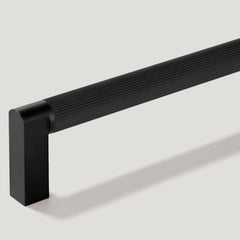 Plank Hardware Handles & Knobs BECKER Grooved D-Bar Handle - Black