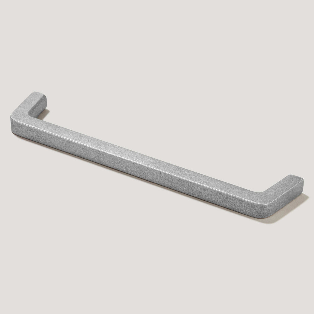 BRUNO Industrial Handle - Mottled Aluminium