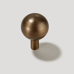 Plank Hardware Handles & Knobs HALLEY Sphere Knob - Antique Brass