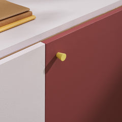 Plank Hardware Handles & Knobs HUBBLE Tapered Knob - Lemon Yellow