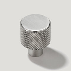 Plank Hardware Handles & Knobs REVILL Knurled Button Knob - Stainless Steel