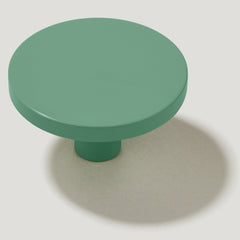 Plank Hardware Hidden LOVELL Circular Knob - Sage Green